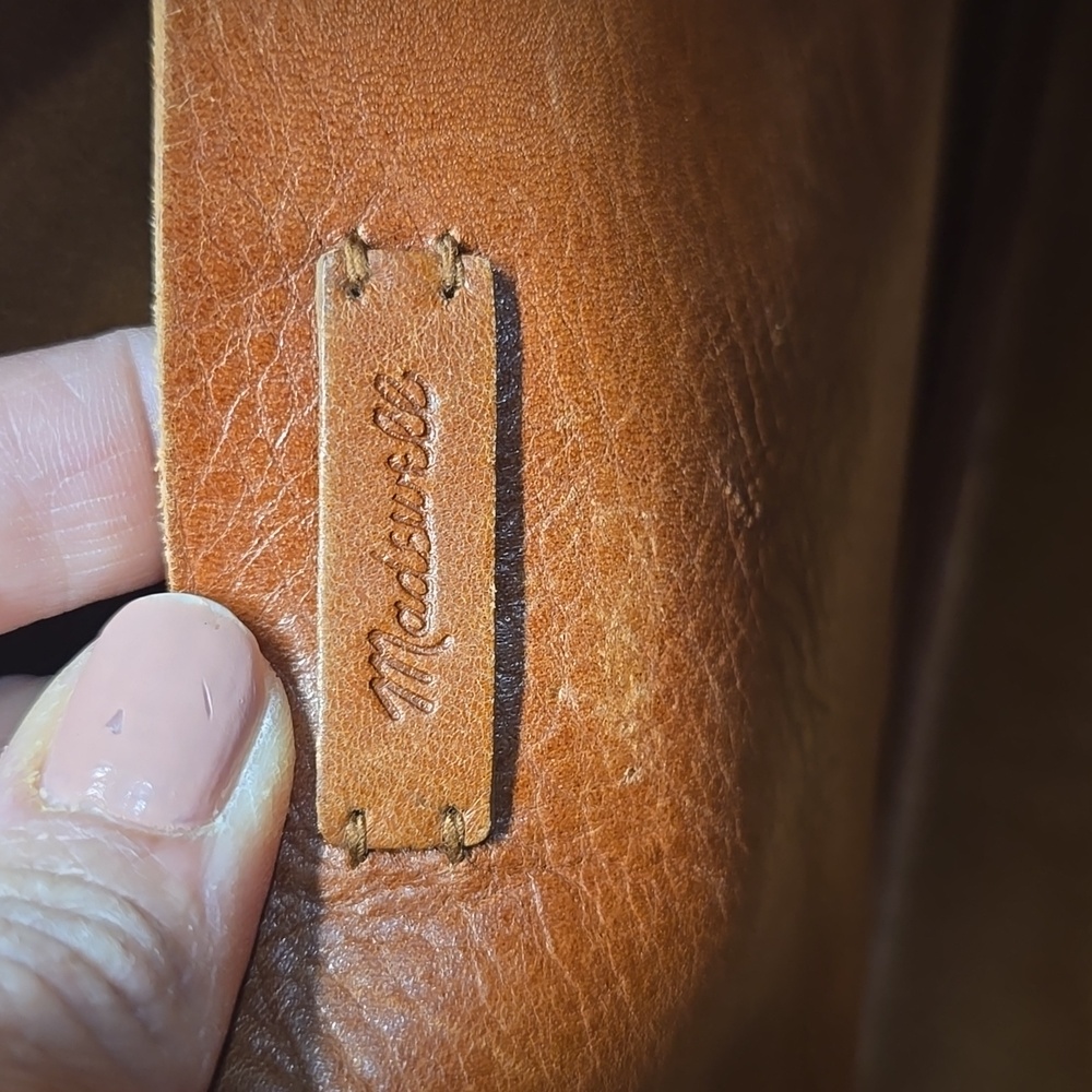 {Madewell} The Transport Leather Crossbody - Cognac Brown - Picture 13 of 15